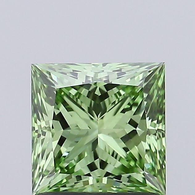 Loose Diamond - PRINCESS 1.01ct Fancy Vivid Green VS1: Loose Diamond - PRINCESS 1.01ct Fancy Vivid Green VS1 Source: This is a real non-mined Diamond that has been grown in a lab Shape: PRINCESS Carats: 1.01 Color: Fancy Vivid Green Certification: IGI Vid