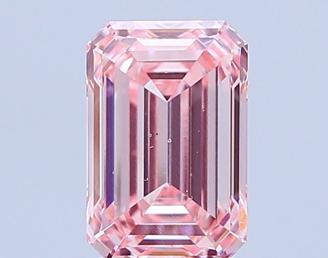 Loose Diamond - EMERALD 2.21ct Fancy Pinkish Pink VS2: Loose Diamond - EMERALD 2.21ct Fancy Pinkish Pink VS2 Source: This is a real non-mined Diamond that has been grown in a lab Shape: EMERALD Carats: 2.21 Color: Fancy Pinkish Pink Certification: NONE Vi