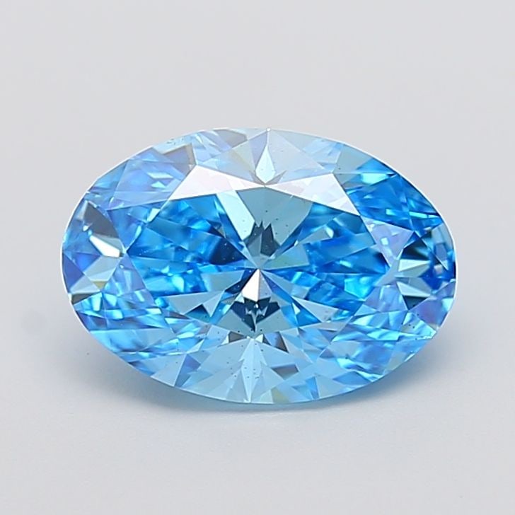 Loose Diamond - OVAL 3.0ct Fancy Vivid Blue VS2: Loose Diamond - OVAL 3.0ct Fancy Vivid Blue VS2 Source: This is a real non-mined Diamond that has been grown in a lab Shape: OVAL Carats: 3.0 Color: Fancy Vivid Blue Certification: IGI Video: