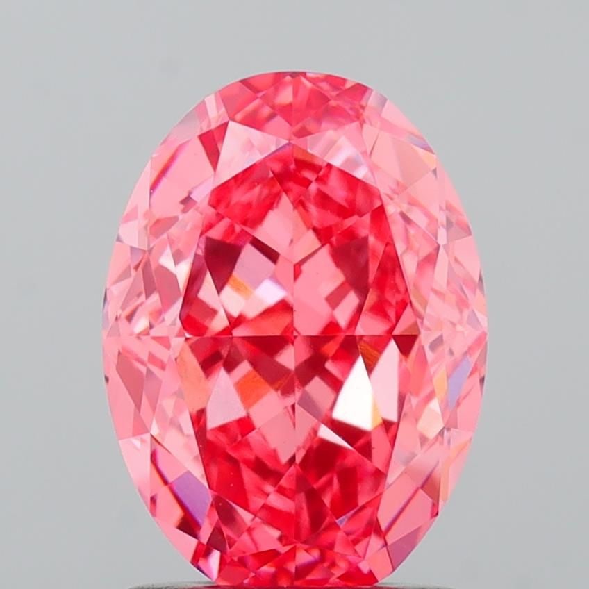 Loose Diamond - OVAL 1.88ct Fancy Vivid Pink VVS2: Loose Diamond - OVAL 1.88ct Fancy Vivid Pink VVS2 Source: This is a real non-mined Diamond that has been grown in a lab Shape: OVAL Carats: 1.88 Color: Fancy Vivid Pink Certification: IGI Video: