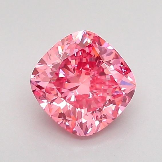 Loose Diamond - CUSHION MODIFIED 0.89ct Fancy Vivid Pink VS1: Loose Diamond - CUSHION MODIFIED 0.89ct Fancy Vivid Pink VS1 Source: This is a real non-mined Diamond that has been grown in a lab Shape: CUSHION MODIFIED Carats: 0.89 Color: Fancy Vivid Pink Certific