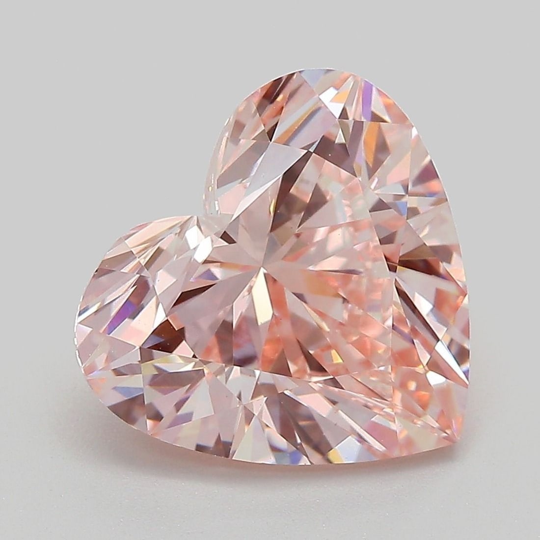 Loose Diamond - HEART 5.04ct Fancy Intense Pink VS1: Loose Diamond - HEART 5.04ct Fancy Intense Pink VS1 Source: This is a real non-mined Diamond that has been grown in a lab Shape: HEART Carats: 5.04 Color: Fancy Intense Pink Certification: IGI Video: