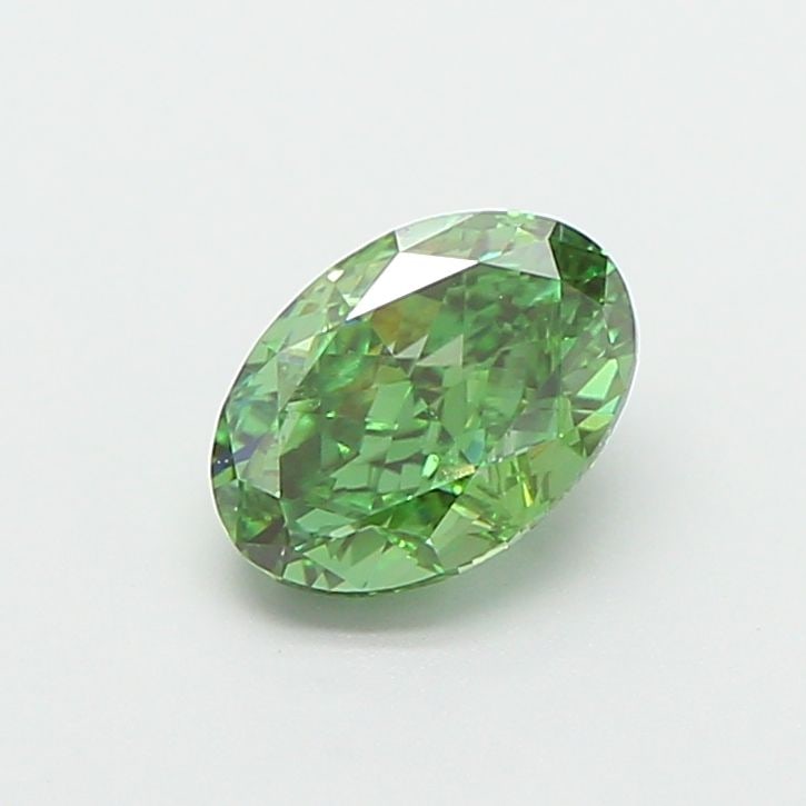 Loose Diamond - OVAL 1.03ct Fancy Vivid Green VS1: Loose Diamond - OVAL 1.03ct Fancy Vivid Green VS1 Source: This is a real non-mined Diamond that has been grown in a lab Shape: OVAL Carats: 1.03 Color: Fancy Vivid Green Certification: IGI Video: