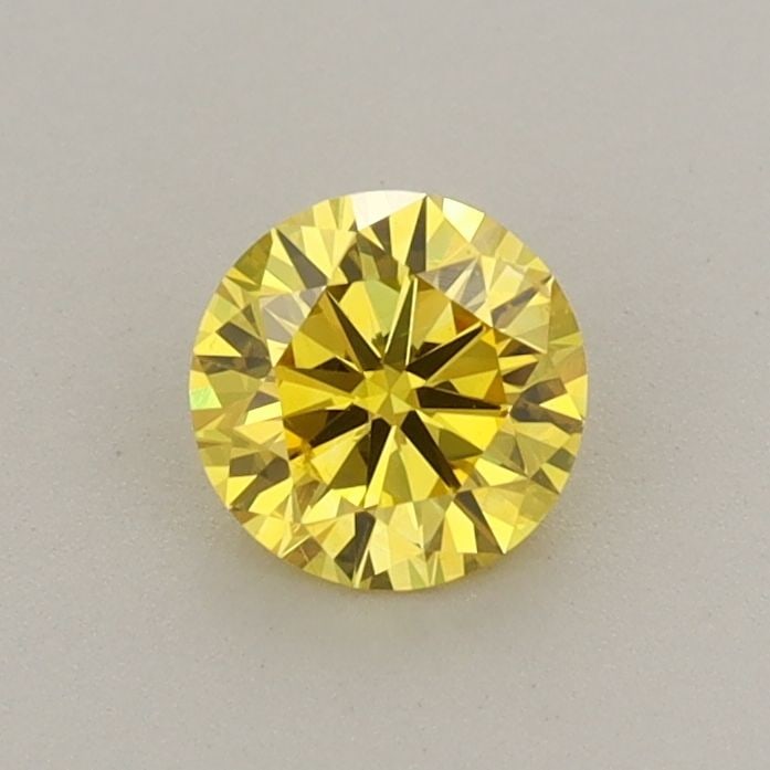 Loose Diamond - ROUND 0.48ct Fancy Vivid Yellow VS1: Loose Diamond - ROUND 0.48ct Fancy Vivid Yellow VS1 Source: This is a real non-mined Diamond that has been grown in a lab Shape: ROUND Carats: 0.48 Color: Fancy Vivid Yellow Certification: IGI Video: