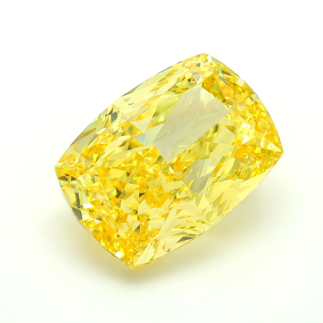 Loose Diamond - CUSHION MODIFIED 6.06ct Fancy Vivid Yellow VS1: Loose Diamond - CUSHION MODIFIED 6.06ct Fancy Vivid Yellow VS1 Source: This is a real non-mined Diamond that has been grown in a lab Shape: CUSHION MODIFIED Carats: 6.06 Color: Fancy Vivid Yellow Cert