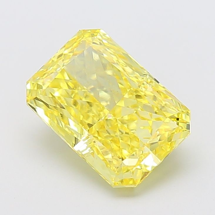Loose Diamond - RADIANT 4.01ct Fancy Vivid Yellow VS2: Loose Diamond - RADIANT 4.01ct Fancy Vivid Yellow VS2 Source: This is a real non-mined Diamond that has been grown in a lab Shape: RADIANT Carats: 4.01 Color: Fancy Vivid Yellow Certification: IGI Vid