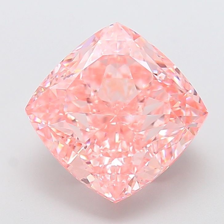Loose Diamond - CUSHION MODIFIED 7.08ct Fancy Vivid Pink VVS2: Loose Diamond - CUSHION MODIFIED 7.08ct Fancy Vivid Pink VVS2 Source: This is a real non-mined Diamond that has been grown in a lab Shape: CUSHION MODIFIED Carats: 7.08 Color: Fancy Vivid Pink Certifi
