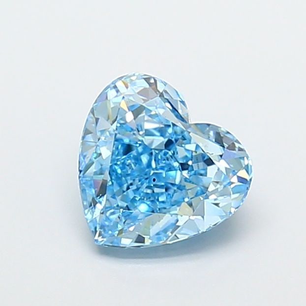 Loose Diamond - HEART 2.51ct Fancy Vivid Blue VS2: Loose Diamond - HEART 2.51ct Fancy Vivid Blue VS2 Source: This is a real non-mined Diamond that has been grown in a lab Shape: HEART Carats: 2.51 Color: Fancy Vivid Blue Certification: IGI Video: