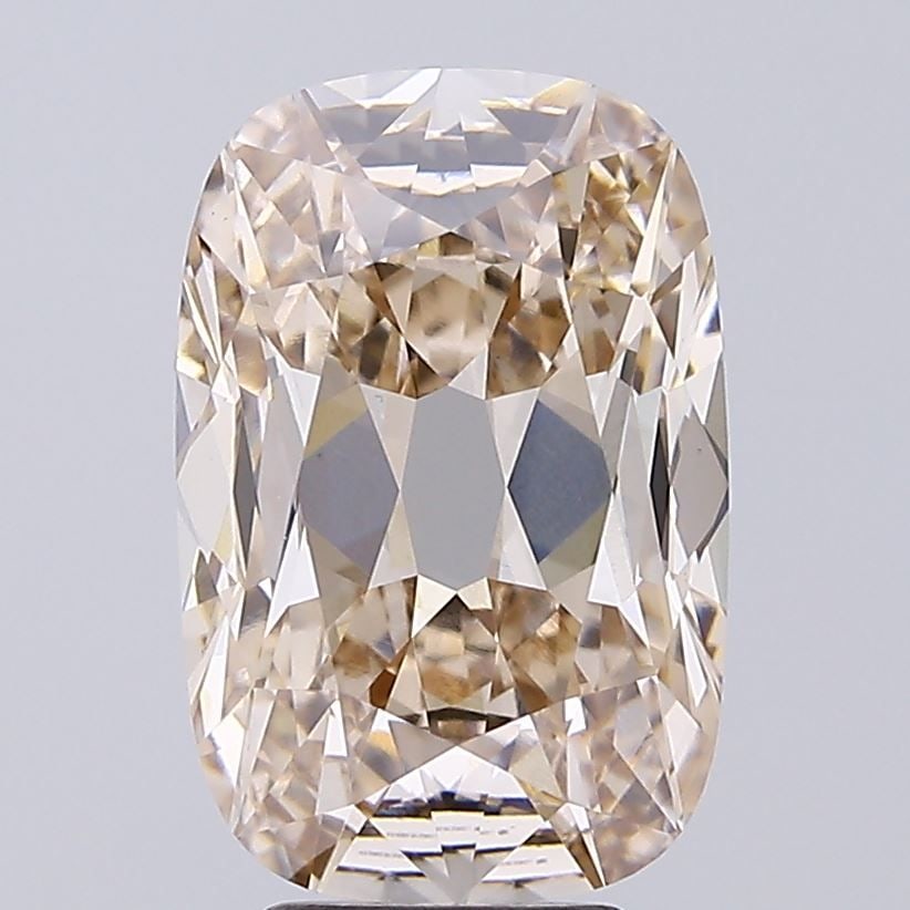 Loose Diamond - CUSHION 5.2ct Very Light Brown VVS2: Loose Diamond - CUSHION 5.2ct Very Light Brown VVS2 Source: This is a real non-mined Diamond that has been grown in a lab Shape: CUSHION Carats: 5.2 Color: Very Light Brown Certification: IGI Video: