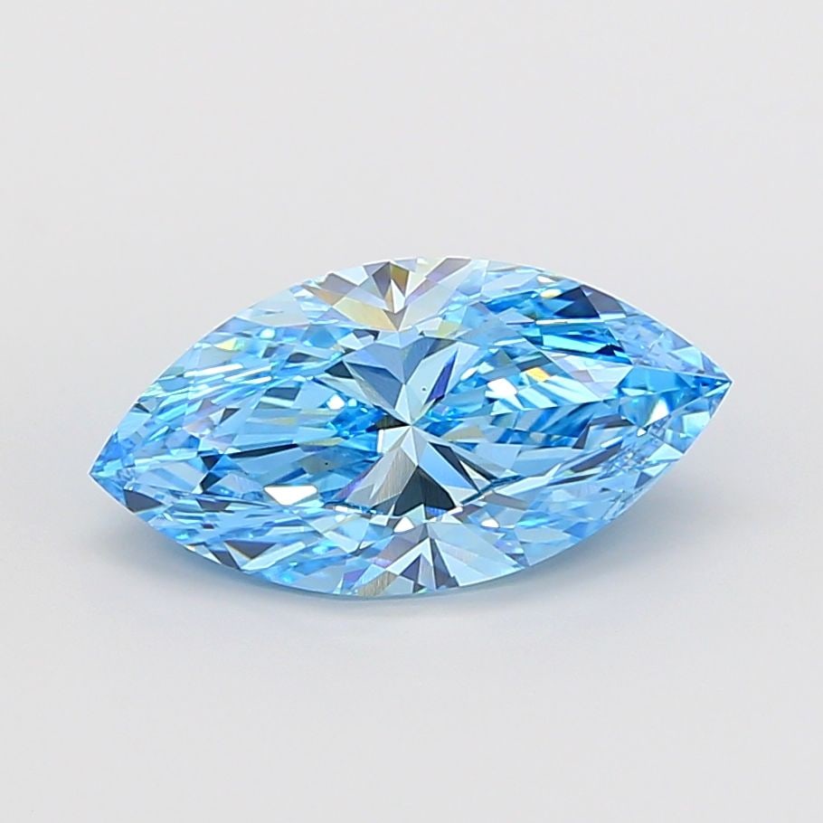 Loose Diamond - MARQUISE 8.25ct Fancy Vivid Blue VS1: Loose Diamond - MARQUISE 8.25ct Fancy Vivid Blue VS1 Source: This is a real non-mined Diamond that has been grown in a lab Shape: MARQUISE Carats: 8.25 Color: Fancy Vivid Blue Certification: IGI Video