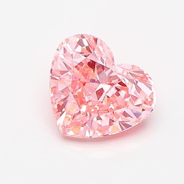 Loose Diamond - HEART 1.22ct Fancy Vivid Pink VS1: Loose Diamond - HEART 1.22ct Fancy Vivid Pink VS1 Source: This is a real non-mined Diamond that has been grown in a lab Shape: HEART Carats: 1.22 Color: Fancy Vivid Pink Certification: IGI Video: