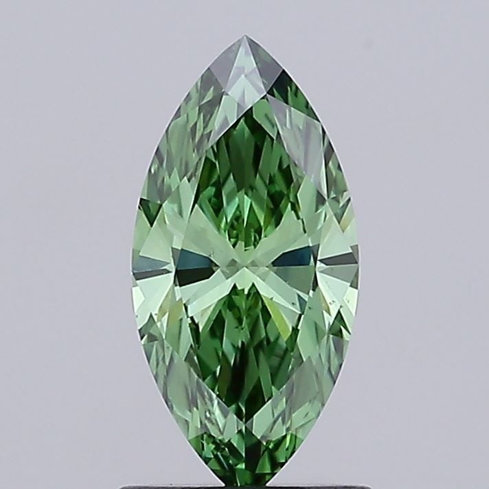 Loose Diamond - MARQUISE 1.02ct Fancy Vivid Green VS1: Loose Diamond - MARQUISE 1.02ct Fancy Vivid Green VS1 Source: This is a real non-mined Diamond that has been grown in a lab Shape: MARQUISE Carats: 1.02 Color: Fancy Vivid Green Certification: IGI Vid