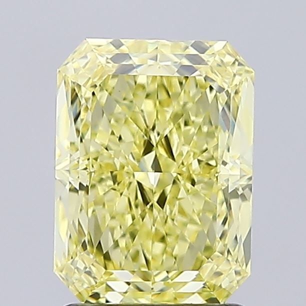 Loose Diamond - RADIANT 2.09ct Fancy Intense Yellow VS1: Loose Diamond - RADIANT 2.09ct Fancy Intense Yellow VS1 Source: This is a real non-mined Diamond that has been grown in a lab Shape: RADIANT Carats: 2.09 Color: Fancy Intense Yellow Certification: IGI