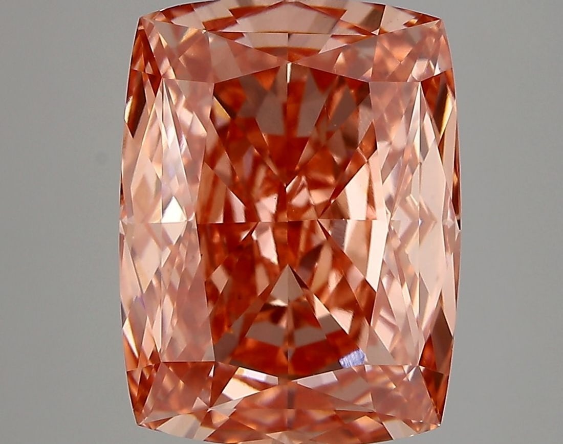 Loose Diamond - CUSHION MODIFIED 5.39ct Fancy Vivid Pink VS1: Loose Diamond - CUSHION MODIFIED 5.39ct Fancy Vivid Pink VS1 Source: This is a real non-mined Diamond that has been grown in a lab Shape: CUSHION MODIFIED Carats: 5.39 Color: Fancy Vivid Pink Certific