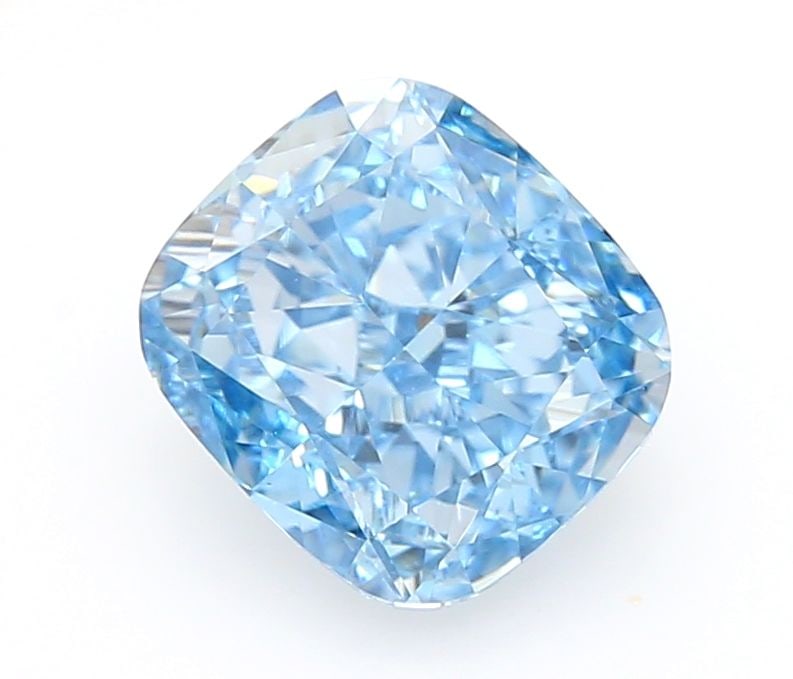 Loose Diamond - CUSHION MODIFIED 1.03ct Fancy Vivid Blue VVS2: Loose Diamond - CUSHION MODIFIED 1.03ct Fancy Vivid Blue VVS2 Source: This is a real non-mined Diamond that has been grown in a lab Shape: CUSHION MODIFIED Carats: 1.03 Color: Fancy Vivid Blue Certifi