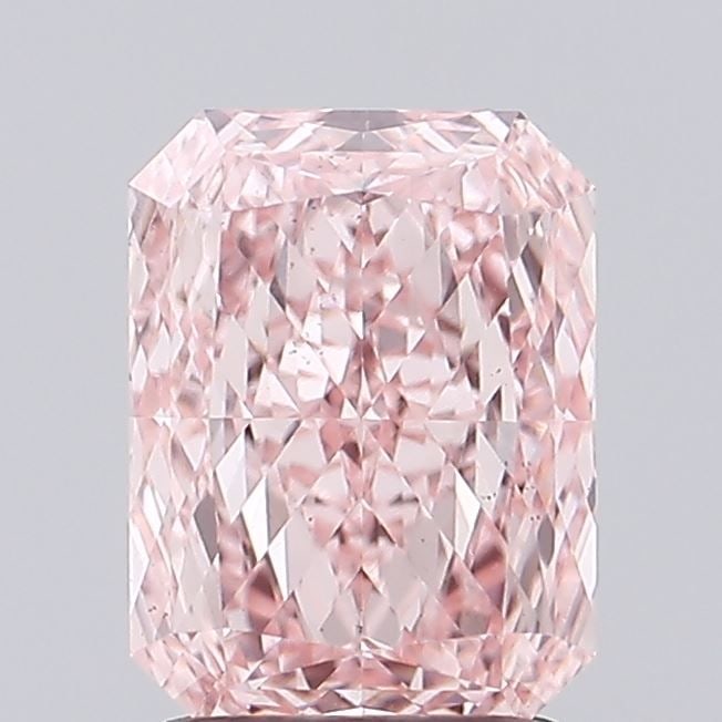 Loose Diamond - RADIANT 1.84ct Fancy Vivid Pink VS1: Loose Diamond - RADIANT 1.84ct Fancy Vivid Pink VS1 Source: This is a real non-mined Diamond that has been grown in a lab Shape: RADIANT Carats: 1.84 Color: Fancy Vivid Pink Certification: IGI Video: