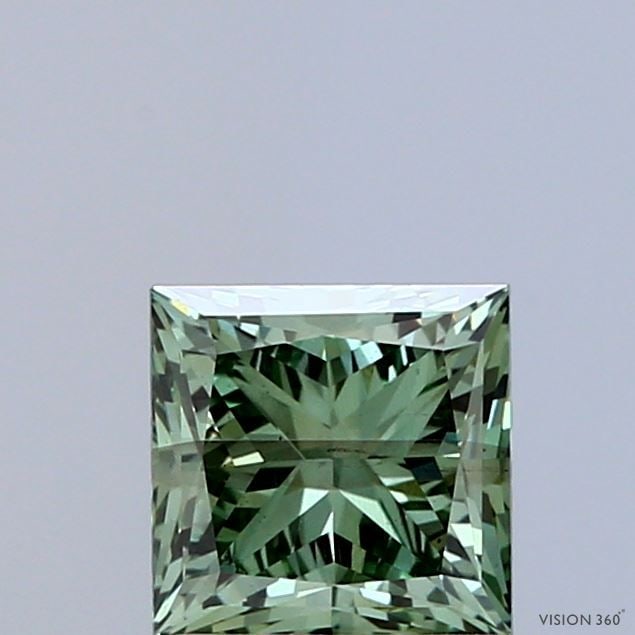 Loose Diamond - PRINCESS 1.17ct Fancy Vivid Green SI1: Loose Diamond - PRINCESS 1.17ct Fancy Vivid Green SI1 Source: This is a real non-mined Diamond that has been grown in a lab Shape: PRINCESS Carats: 1.17 Color: Fancy Vivid Green Certification: IGI Vid