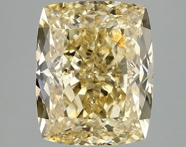 Loose Diamond - CUSHION MODIFIED 3.08ct Fancy Vivid Yellow VS2: Loose Diamond - CUSHION MODIFIED 3.08ct Fancy Vivid Yellow VS2 Source: This is a real non-mined Diamond that has been grown in a lab Shape: CUSHION MODIFIED Carats: 3.08 Color: Fancy Vivid Yellow Cert