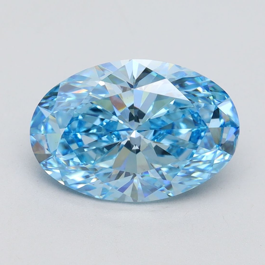 Loose Diamond - OVAL 3.16ct Fancy Vivid Blue VS1: Loose Diamond - OVAL 3.16ct Fancy Vivid Blue VS1 Source: This is a real non-mined Diamond that has been grown in a lab Shape: OVAL Carats: 3.16 Color: Fancy Vivid Blue Certification: IGI Video: