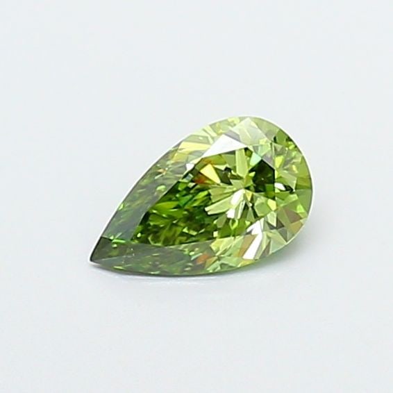 Loose Diamond - PEAR 0.38ct Fancy Vivid Green VS1: Loose Diamond - PEAR 0.38ct Fancy Vivid Green VS1 Source: This is a real non-mined Diamond that has been grown in a lab Shape: PEAR Carats: 0.38 Color: Fancy Vivid Green Certification: NONE Video: