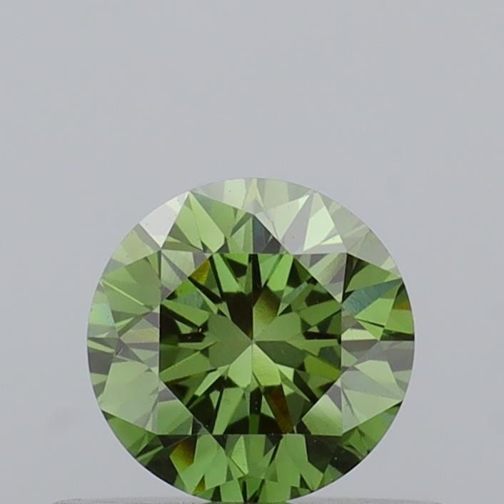 Loose Diamond - ROUND 0.4ct Fancy Vivid Green VS2: Loose Diamond - ROUND 0.4ct Fancy Vivid Green VS2 Source: This is a real non-mined Diamond that has been grown in a lab Shape: ROUND Carats: 0.4 Color: Fancy Vivid Green Certification: IGI Video: