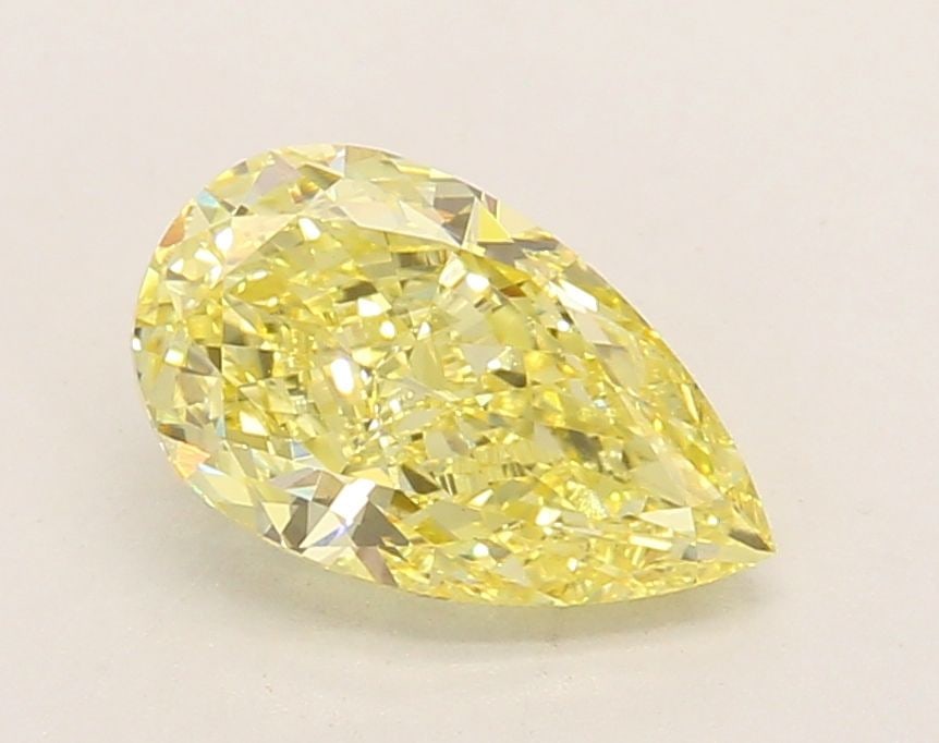 Loose Diamond - PEAR 1.55ct Fancy Intense Yellow VS1: Loose Diamond - PEAR 1.55ct Fancy Intense Yellow VS1 Source: This is a real non-mined Diamond that has been grown in a lab Shape: PEAR Carats: 1.55 Color: Fancy Intense Yellow Certification: IGI Video