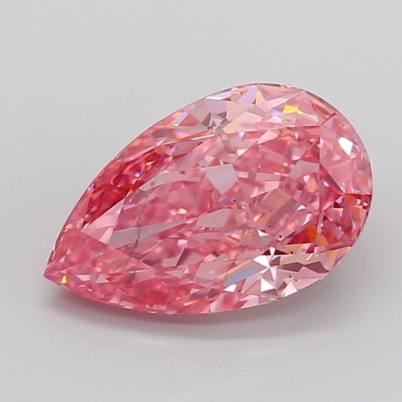 Loose Diamond - PEAR 5.03ct Fancy Intense Pink SI1: Loose Diamond - PEAR 5.03ct Fancy Intense Pink SI1 Source: This is a real non-mined Diamond that has been grown in a lab Shape: PEAR Carats: 5.03 Color: Fancy Intense Pink Certification: IGI Video: