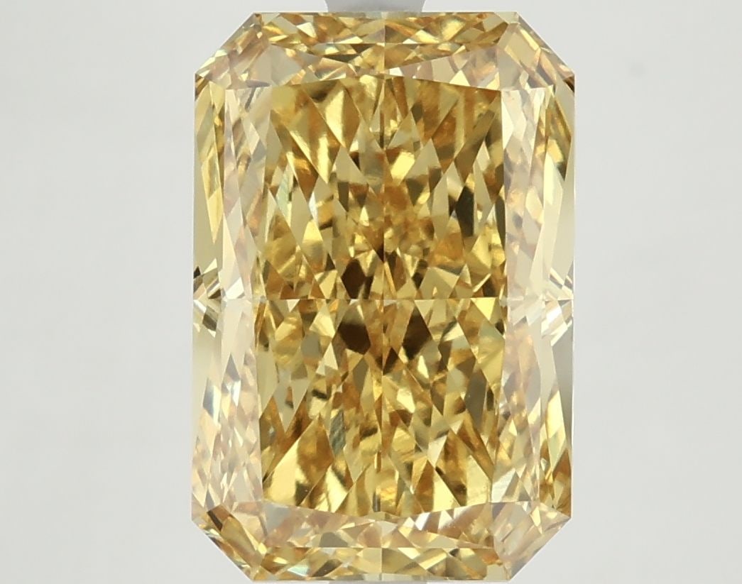 Loose Diamond - RADIANT 6.13ct Fancy Vivid Yellow VVS2: Loose Diamond - RADIANT 6.13ct Fancy Vivid Yellow VVS2 Source: This is a real non-mined Diamond that has been grown in a lab Shape: RADIANT Carats: 6.13 Color: Fancy Vivid Yellow Certification: NONE V