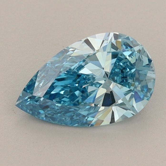 Loose Diamond - PEAR 0.79ct Fancy Vivid Blue VS1: Loose Diamond - PEAR 0.79ct Fancy Vivid Blue VS1 Source: This is a real non-mined Diamond that has been grown in a lab Shape: PEAR Carats: 0.79 Color: Fancy Vivid Blue Certification: IGI The Diamond D