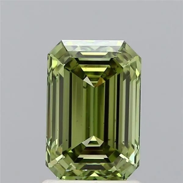 Loose Diamond - EMERALD 1.7ct Fancy Vivid Green VS1: Loose Diamond - EMERALD 1.7ct Fancy Vivid Green VS1 Source: This is a real non-mined Diamond that has been grown in a lab Shape: EMERALD Carats: 1.7 Color: Fancy Vivid Green Certification: IGI Video: