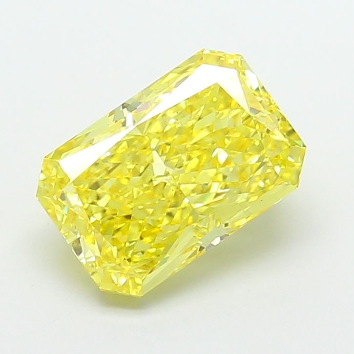 Loose Diamond - RADIANT 4.06ct Fancy Vivid Yellow VS2: Loose Diamond - RADIANT 4.06ct Fancy Vivid Yellow VS2 Source: This is a real non-mined Diamond that has been grown in a lab Shape: RADIANT Carats: 4.06 Color: Fancy Vivid Yellow Certification: IGI Vid