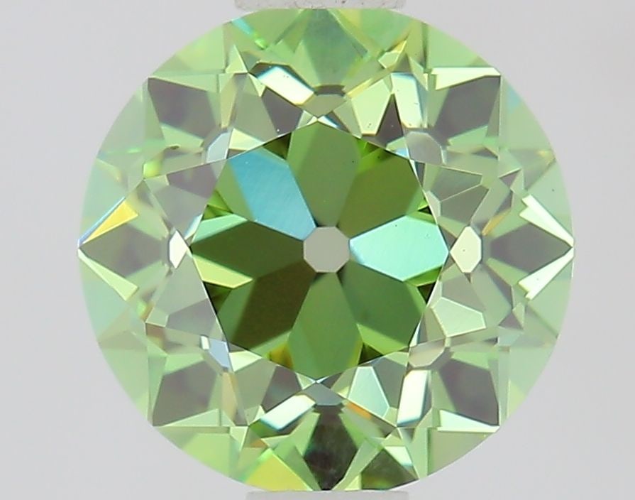 Loose Diamond - OLD EUROPEAN CUT 1.1ct Fancy Vivid Green VS1: Loose Diamond - OLD EUROPEAN CUT 1.1ct Fancy Vivid Green VS1 Source: This is a real non-mined Diamond that has been grown in a lab Shape: OLD EUROPEAN CUT Carats: 1.1 Color: Fancy Vivid Green Certific
