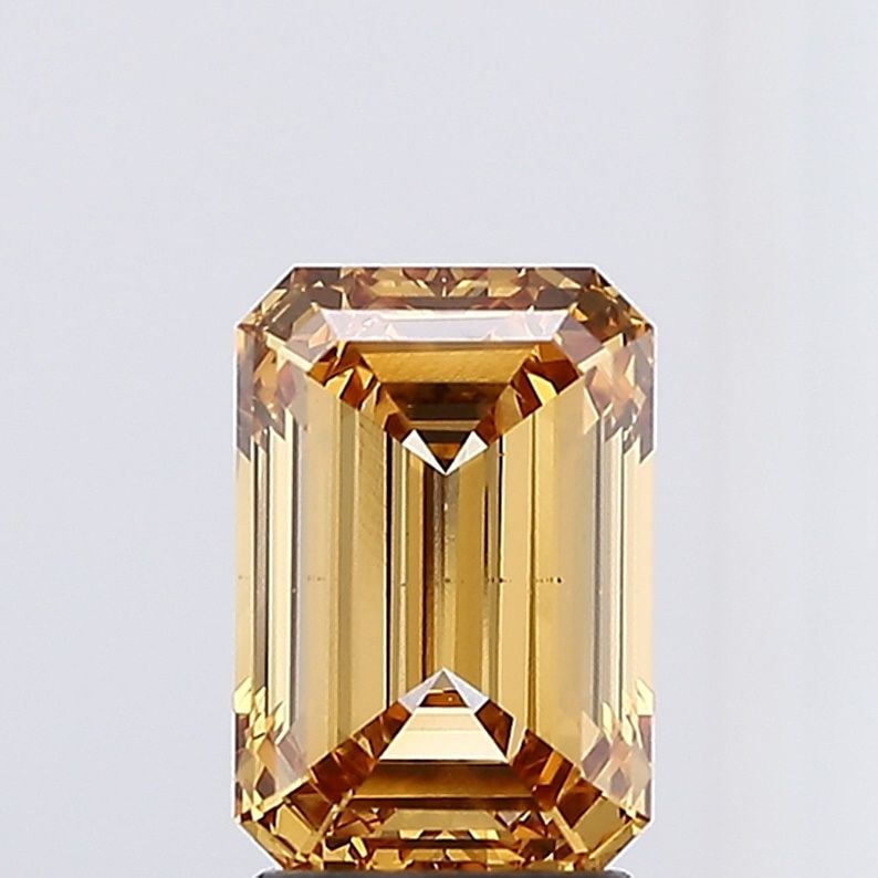 Loose Diamond - EMERALD 3.02ct Fancy Brown VS1: Loose Diamond - EMERALD 3.02ct Fancy Brown VS1 Source: This is a real non-mined Diamond that has been grown in a lab Shape: EMERALD Carats: 3.02 Color: Fancy Brown Certification: NONE Video: