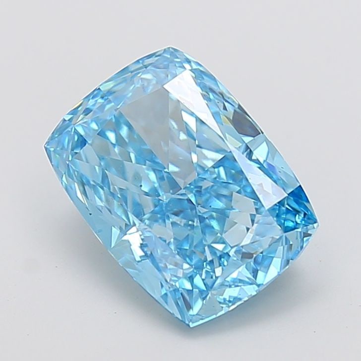 Loose Diamond - CUSHION MODIFIED 4.54ct Fancy Vivid Blue VS2: Loose Diamond - CUSHION MODIFIED 4.54ct Fancy Vivid Blue VS2 Source: This is a real non-mined Diamond that has been grown in a lab Shape: CUSHION MODIFIED Carats: 4.54 Color: Fancy Vivid Blue Certific