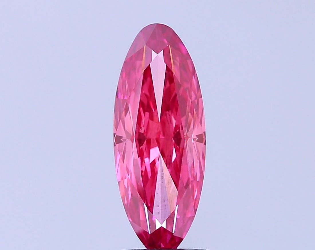 Loose Diamond - OVAL 2.55ct Fancy Vivid Pink VS2: Loose Diamond - OVAL 2.55ct Fancy Vivid Pink VS2 Source: This is a real non-mined Diamond that has been grown in a lab Shape: OVAL Carats: 2.55 Color: Fancy Vivid Pink Certification: IGI Video: