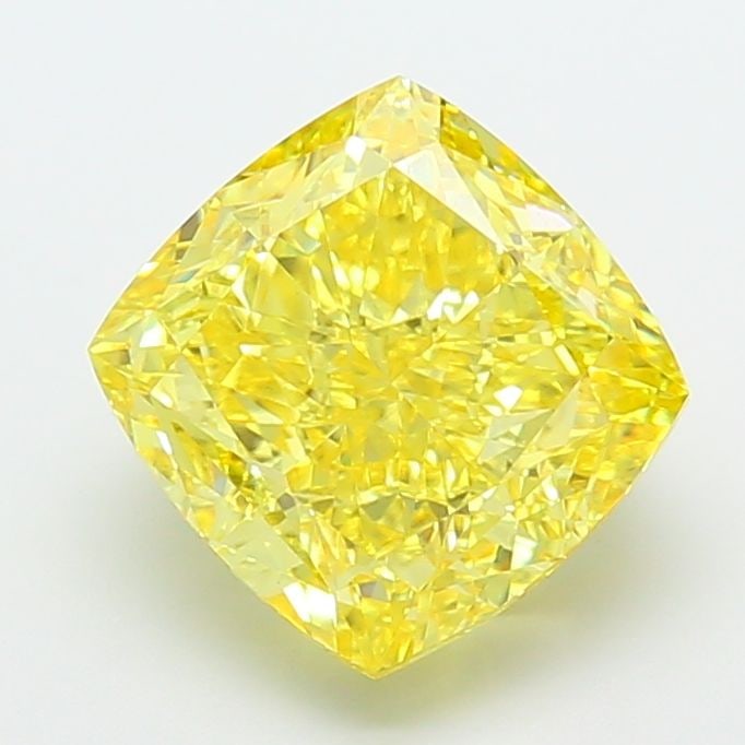 Loose Diamond - CUSHION MODIFIED 6.02ct Fancy Intense Yellow VVS2: Loose Diamond - CUSHION MODIFIED 6.02ct Fancy Intense Yellow VVS2 Source: This is a real non-mined Diamond that has been grown in a lab Shape: CUSHION MODIFIED Carats: 6.02 Color: Fancy Intense Yellow