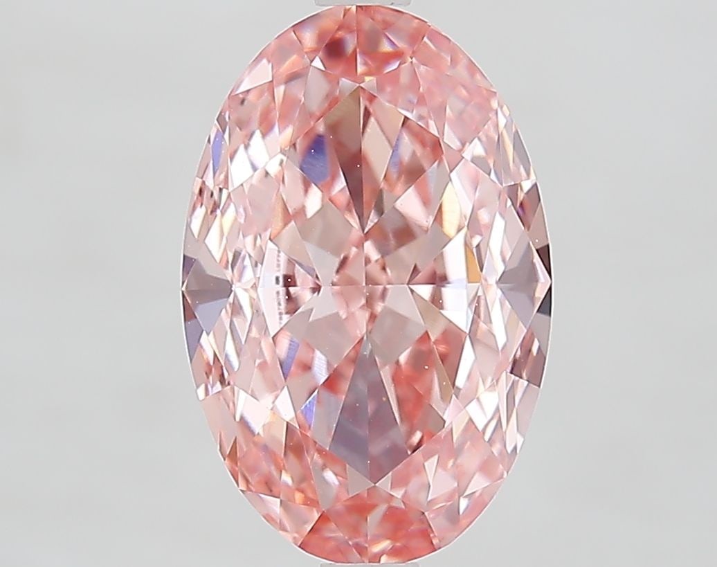 Loose Diamond - OVAL 4.11ct Fancy Vivid Pink VVS2: Loose Diamond - OVAL 4.11ct Fancy Vivid Pink VVS2 Source: This is a real non-mined Diamond that has been grown in a lab Shape: OVAL Carats: 4.11 Color: Fancy Vivid Pink Certification: IGI Video: