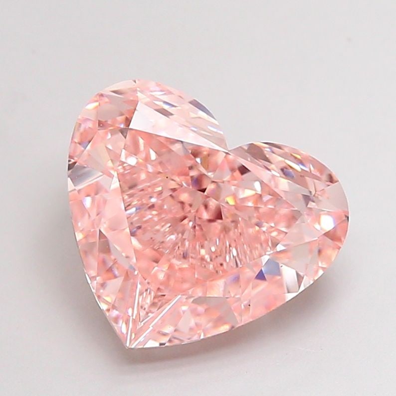 Loose Diamond - HEART 5.07ct Fancy Intense Pink VS1: Loose Diamond - HEART 5.07ct Fancy Intense Pink VS1 Source: This is a real non-mined Diamond that has been grown in a lab Shape: HEART Carats: 5.07 Color: Fancy Intense Pink Certification: IGI Video:
