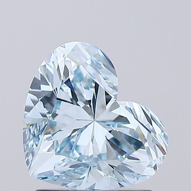 Loose Diamond - HEART 1.53ct Fancy Vivid Blue VVS2: Loose Diamond - HEART 1.53ct Fancy Vivid Blue VVS2 Source: This is a real non-mined Diamond that has been grown in a lab Shape: HEART Carats: 1.53 Color: Fancy Vivid Blue Certification: IGI Video: