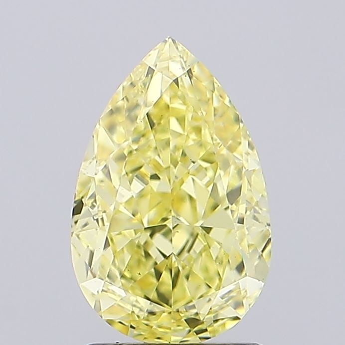 Loose Diamond - PEAR 2.08ct Fancy Intense Yellow VS1: Loose Diamond - PEAR 2.08ct Fancy Intense Yellow VS1 Source: This is a real non-mined Diamond that has been grown in a lab Shape: PEAR Carats: 2.08 Color: Fancy Intense Yellow Certification: IGI Video