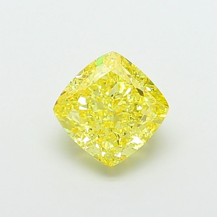 Loose Diamond - CUSHION MODIFIED 4.04ct Fancy Vivid Yellow VS1: Loose Diamond - CUSHION MODIFIED 4.04ct Fancy Vivid Yellow VS1 Source: This is a real non-mined Diamond that has been grown in a lab Shape: CUSHION MODIFIED Carats: 4.04 Color: Fancy Vivid Yellow Cert