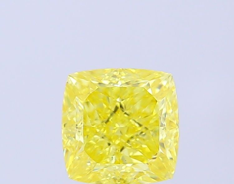 Loose Diamond - CUSHION MODIFIED 2.1ct Fancy Vivid Yellow VS1: Loose Diamond - CUSHION MODIFIED 2.1ct Fancy Vivid Yellow VS1 Source: This is a real non-mined Diamond that has been grown in a lab Shape: CUSHION MODIFIED Carats: 2.1 Color: Fancy Vivid Yellow Certif