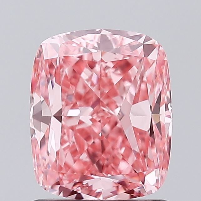 Loose Diamond - CUSHION MODIFIED 1.51ct Fancy Vivid Pink VS1: Loose Diamond - CUSHION MODIFIED 1.51ct Fancy Vivid Pink VS1 Source: This is a real non-mined Diamond that has been grown in a lab Shape: CUSHION MODIFIED Carats: 1.51 Color: Fancy Vivid Pink Certific