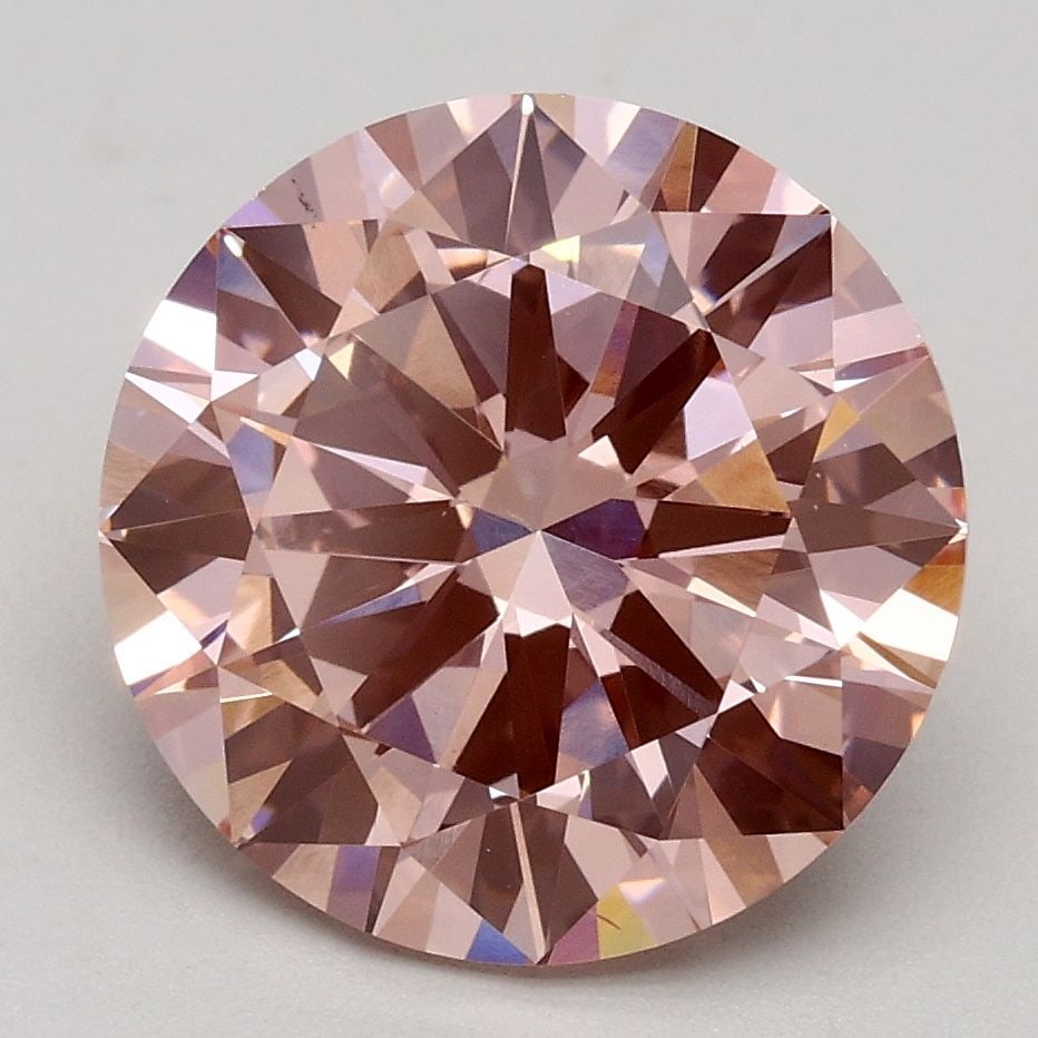 Loose Diamond - ROUND 3.0ct Fancy Intense Pink VS2: Loose Diamond - ROUND 3.0ct Fancy Intense Pink VS2 Source: This is a real non-mined Diamond that has been grown in a lab Shape: ROUND Carats: 3.0 Color: Fancy Intense Pink Certification: IGI Video: