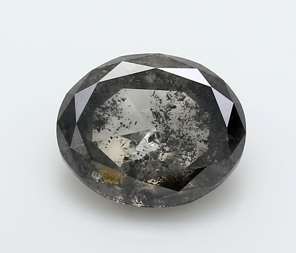 Loose Diamond - OVAL 4.65ct Fancy Dark Gray I2 (1 of 1)