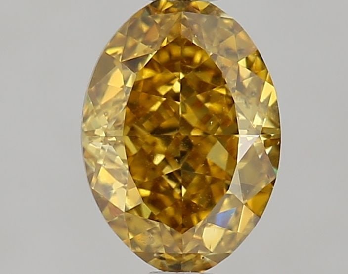 Loose Diamond - OVAL 1.02ct Fancy Deep Brownish Orangey Yellow SI2 (1 of 1)