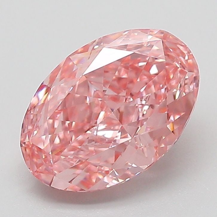 Loose Diamond - OVAL 2.08ct Fancy Vivid Pink VVS2: Loose Diamond - OVAL 2.08ct Fancy Vivid Pink VVS2 Source: This is a real non-mined Diamond that has been grown in a lab Shape: OVAL Carats: 2.08 Color: Fancy Vivid Pink Certification: IGI The Diamond 
