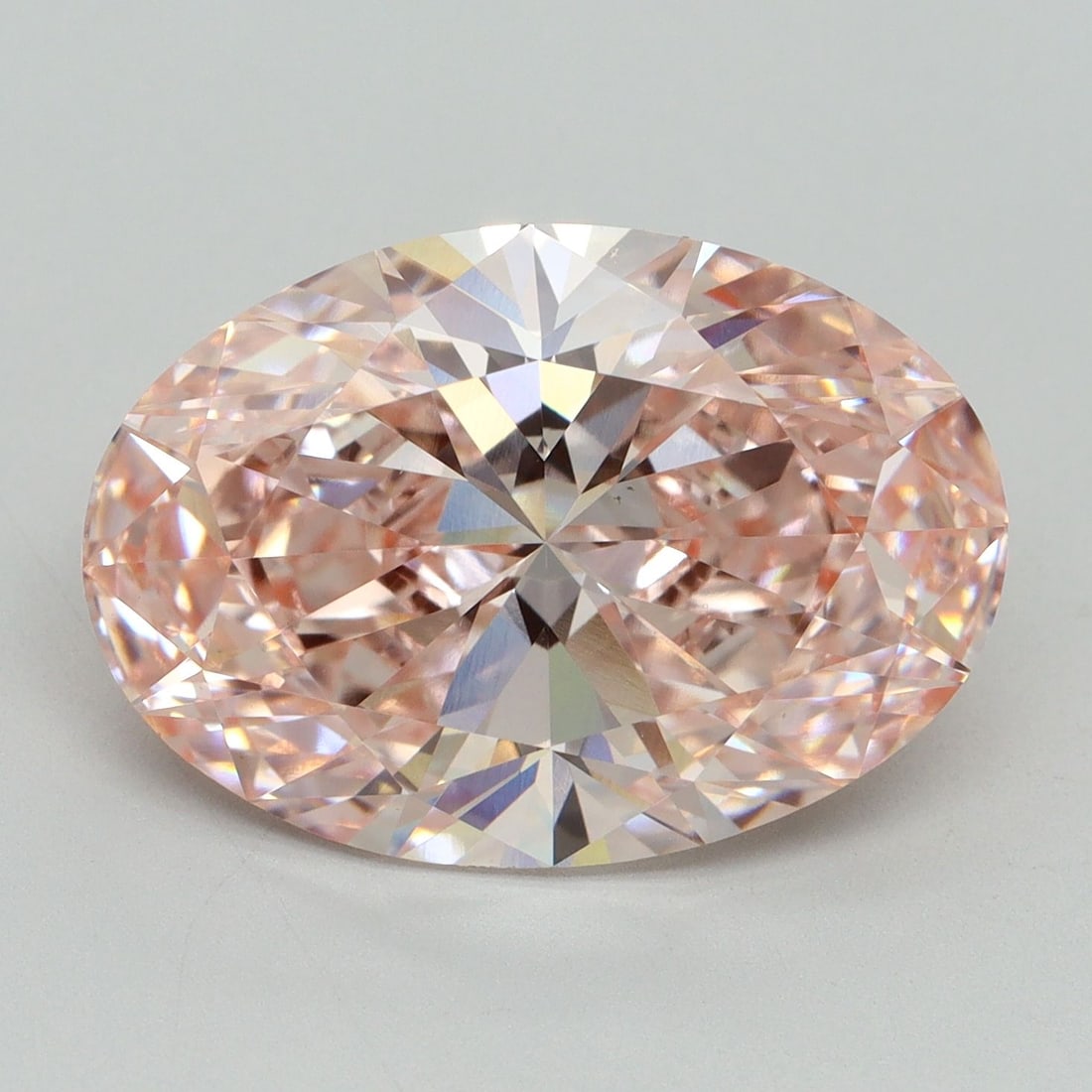 Loose Diamond - OVAL 8.56ct Fancy Vivid Pink VS1: Loose Diamond - OVAL 8.56ct Fancy Vivid Pink VS1 Source: This is a real non-mined Diamond that has been grown in a lab Shape: OVAL Carats: 8.56 Color: Fancy Vivid Pink Certification: IGI Video: