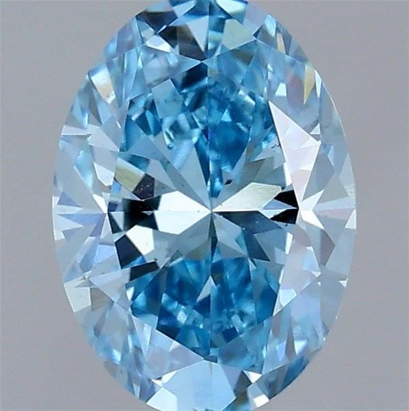 Loose Diamond - OVAL 1.02ct Fancy Vivid Blue VS2: Loose Diamond - OVAL 1.02ct Fancy Vivid Blue VS2 Source: This is a real non-mined Diamond that has been grown in a lab Shape: OVAL Carats: 1.02 Color: Fancy Vivid Blue Certification: IGI Video: