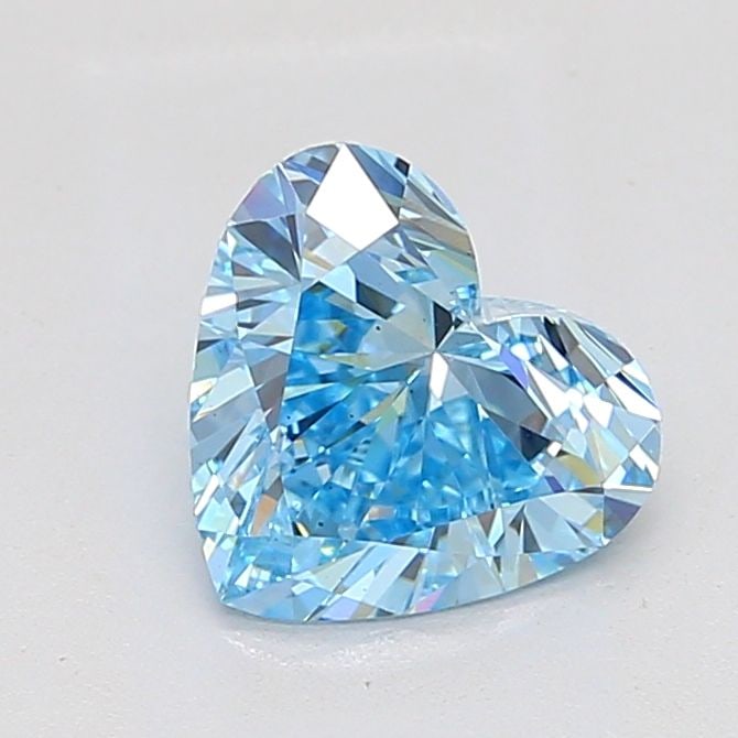Loose Diamond - HEART 2.09ct Fancy Vivid Blue VS2: Loose Diamond - HEART 2.09ct Fancy Vivid Blue VS2 Source: This is a real non-mined Diamond that has been grown in a lab Shape: HEART Carats: 2.09 Color: Fancy Vivid Blue Certification: IGI Video: